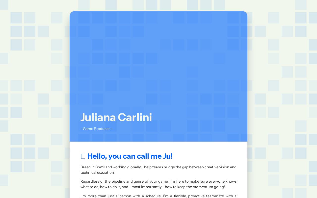 Carrd profile picture for @juliana
